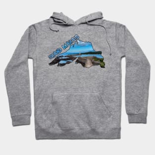 Grand Marias, Minnesota - Lighthouse & Lake Superior Hoodie